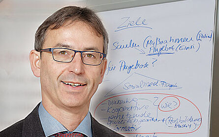 Andreas Podeswik vor Flipchart